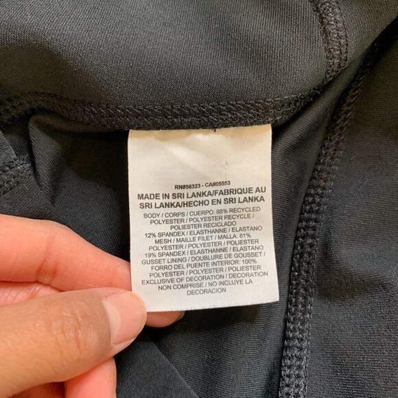 Nike Leggings Womens S Small Black Geranium Dri Fit Legend High Waist Mesh Panel - Picture 7 of 11